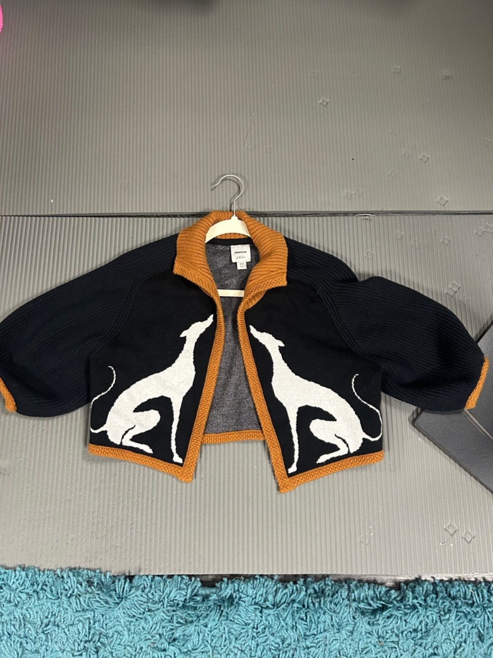 Nwot Maeve cape cardigan Cardigan with Dog Design - Picture 12 of 13
